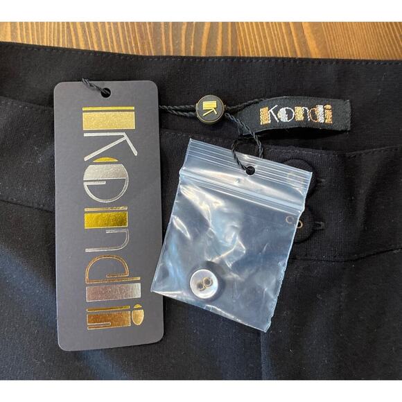 NWT Suzie Kondi High Waist Boot Cut Pants in Black - Picture 6 of 8